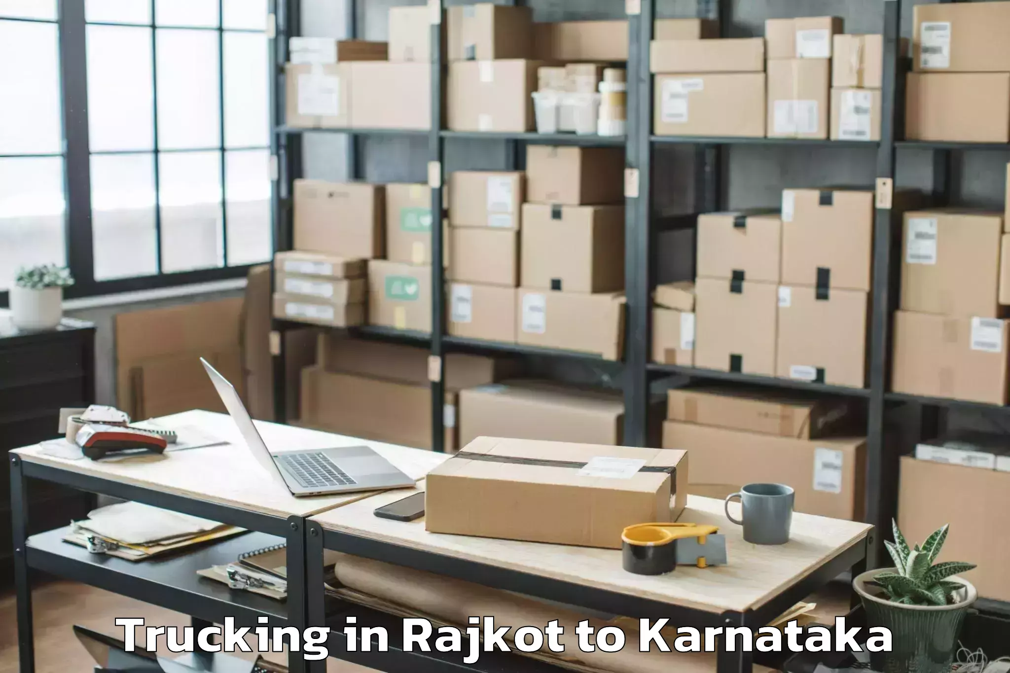 Book Rajkot to Suntikoppa Trucking Online